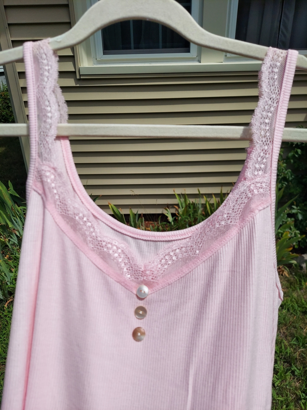CUPSHE Pastel Pink Cotton Nightgown Sleep Dress Womens Size Medium NWT Preppy - Picture 2 of 6
